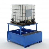 Sump pallets for IBC containers